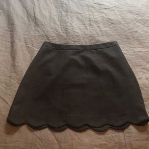 Black mini skirt